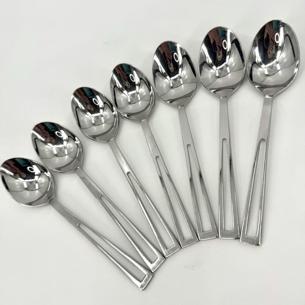 Supreme Cutlery Aperto Stainless Steel Tablespoons Set Of 7 Japan 7 1/8 inch